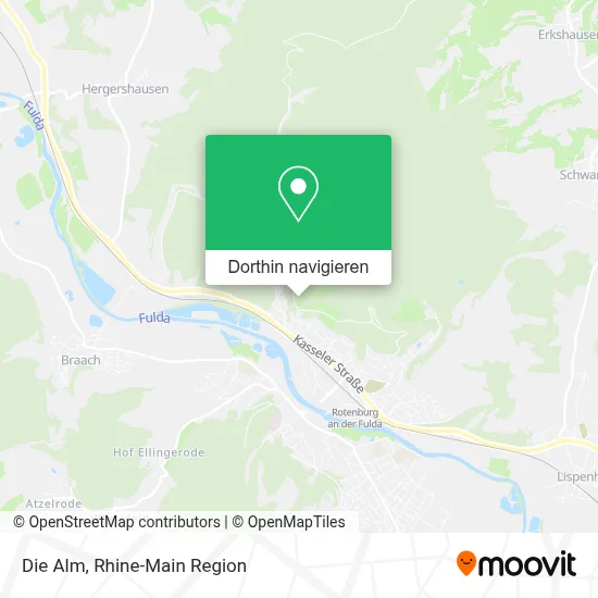 Die Alm Karte