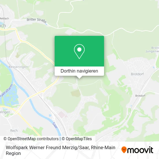 Wolfspark Werner Freund Merzig / Saar Karte