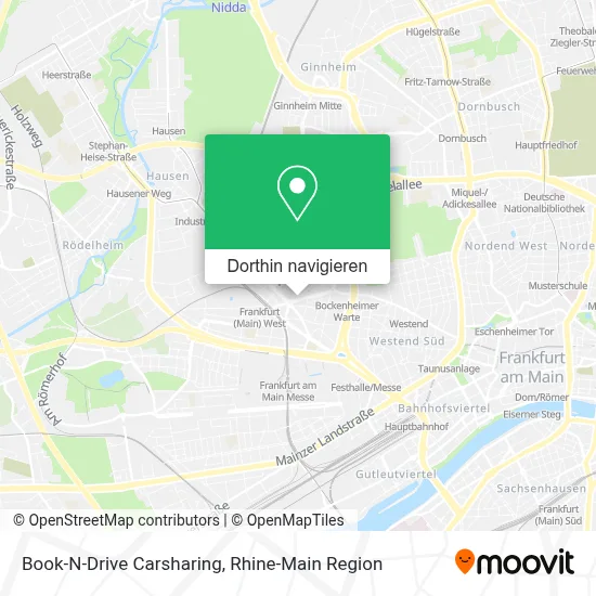 Book-N-Drive Carsharing Karte