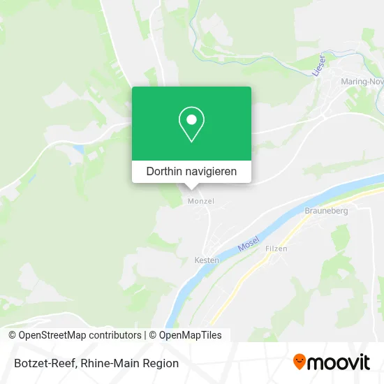 Botzet-Reef Karte