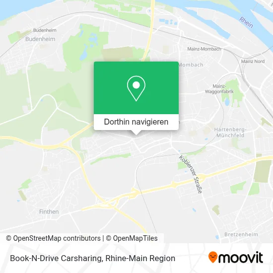 Book-N-Drive Carsharing Karte