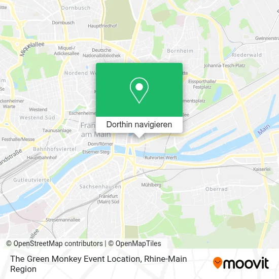 The Green Monkey Event Location Karte
