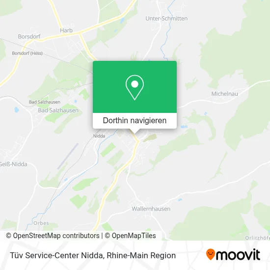 Tüv Service-Center Nidda Karte
