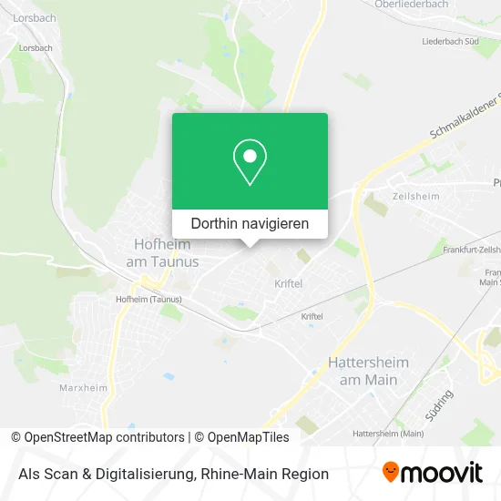Als Scan & Digitalisierung Karte