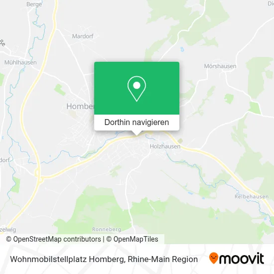 Wohnmobilstellplatz Homberg Karte