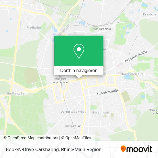 Book-N-Drive Carsharing Karte