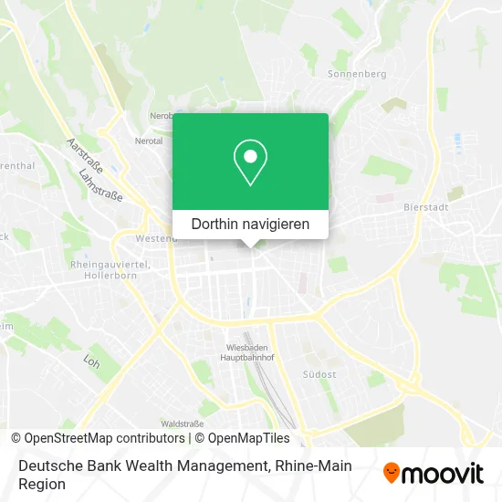 Deutsche Bank Wealth Management Karte