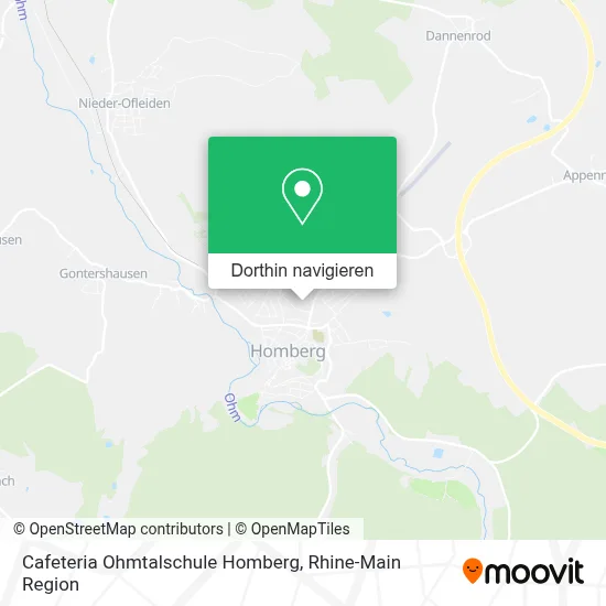 Cafeteria Ohmtalschule Homberg Karte