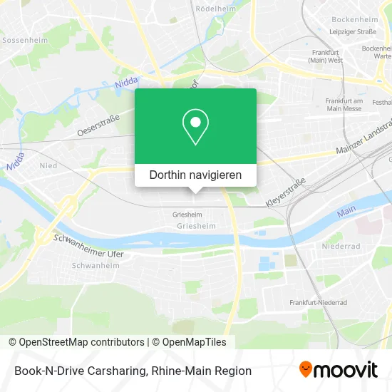 Book-N-Drive Carsharing Karte