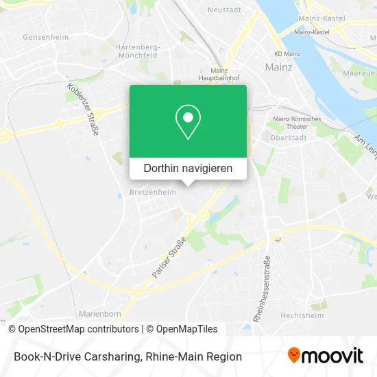 Book-N-Drive Carsharing Karte