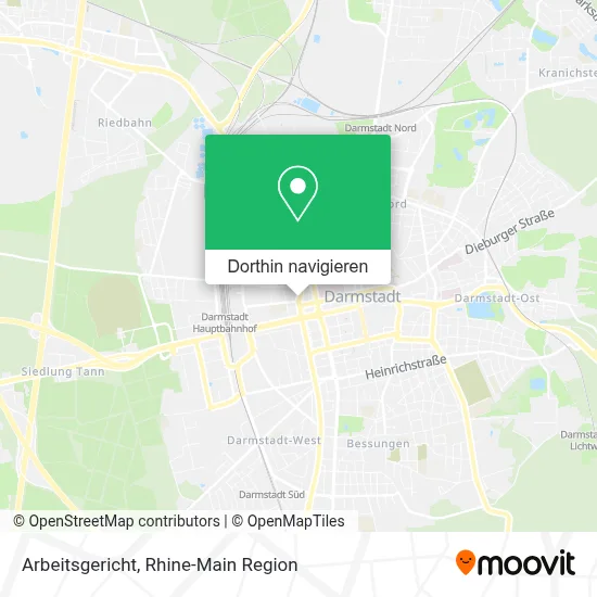 Arbeitsgericht Karte