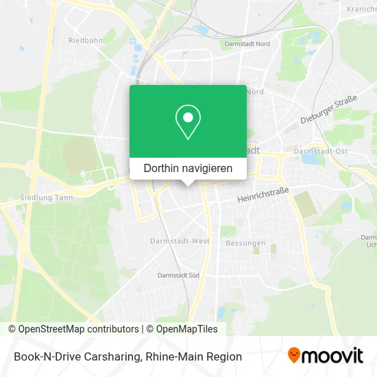 Book-N-Drive Carsharing Karte