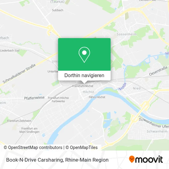 Book-N-Drive Carsharing Karte