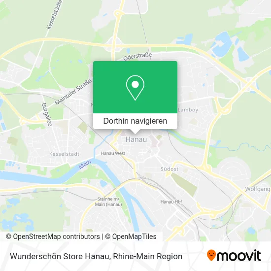 Wunderschön Store Hanau Karte