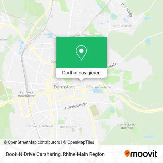 Book-N-Drive Carsharing Karte