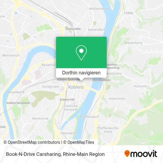 Book-N-Drive Carsharing Karte