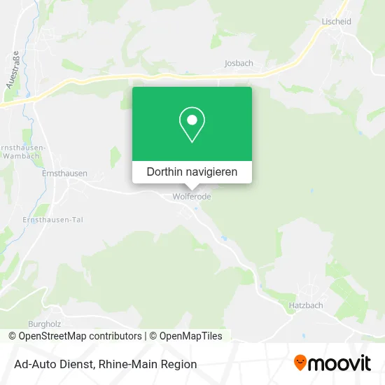 Ad-Auto Dienst Karte