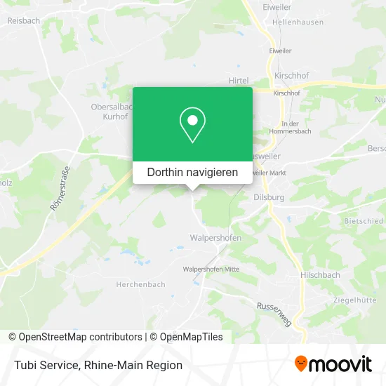 Tubi Service Karte