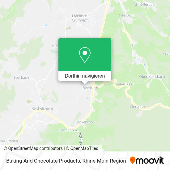 Baking And Chocolate Products Karte
