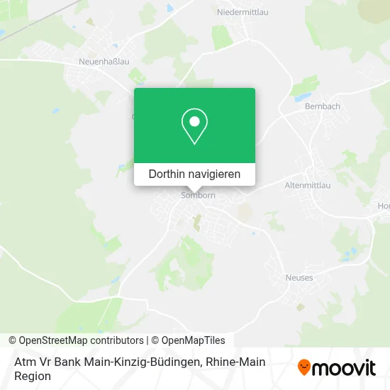 Atm Vr Bank Main-Kinzig-Büdingen Karte