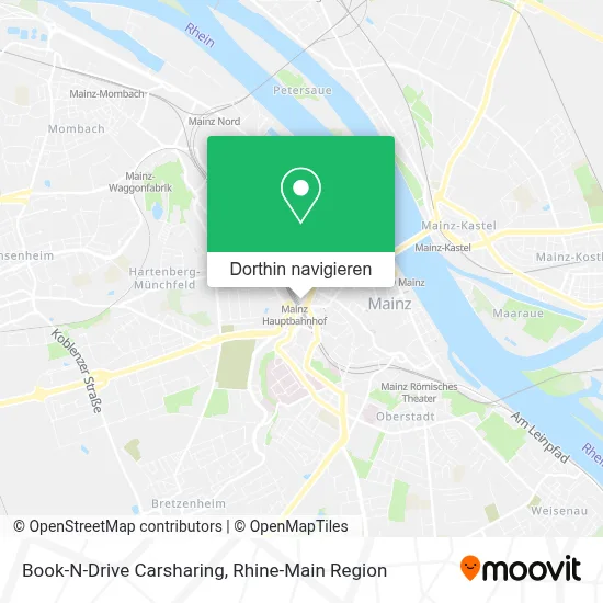 Book-N-Drive Carsharing Karte