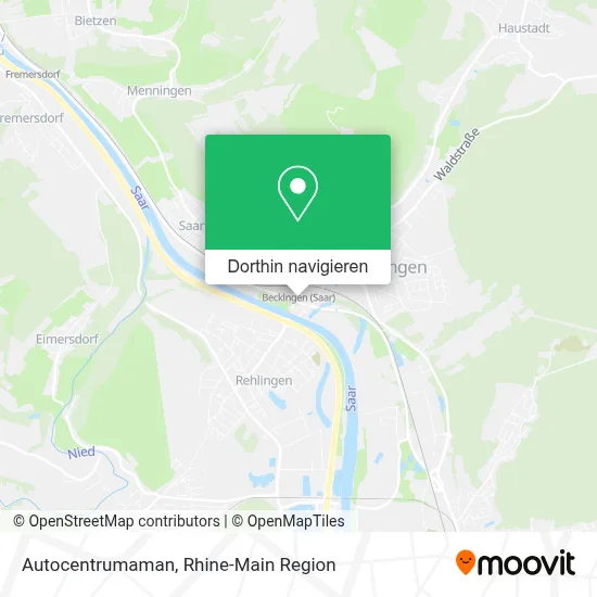 Autocentrumaman Karte