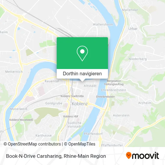 Book-N-Drive Carsharing Karte