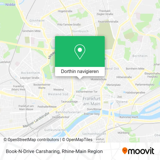 Book-N-Drive Carsharing Karte