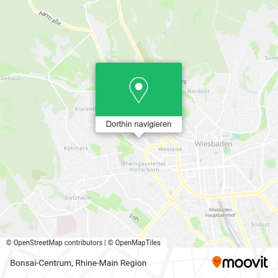 Bonsai-Centrum Karte