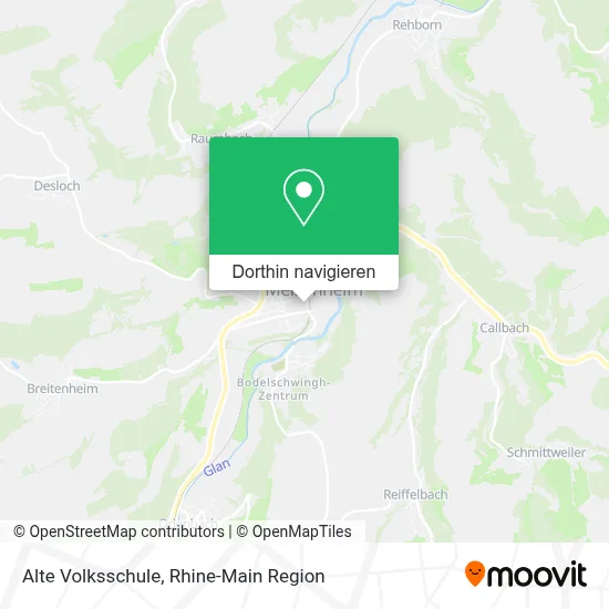 Alte Volksschule Karte