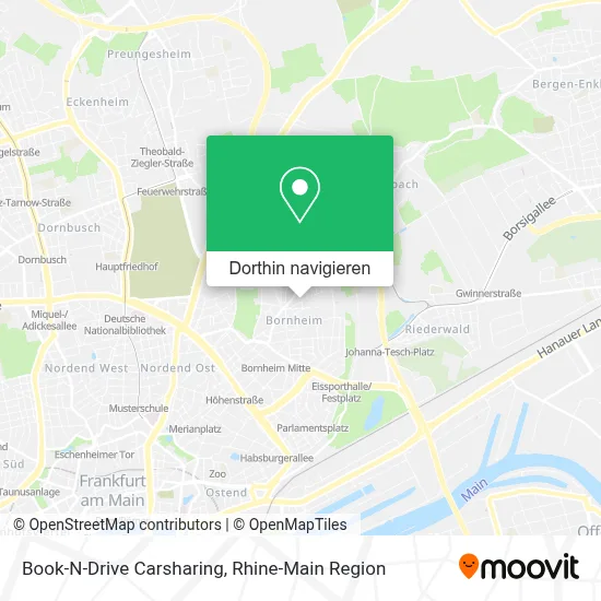 Book-N-Drive Carsharing Karte