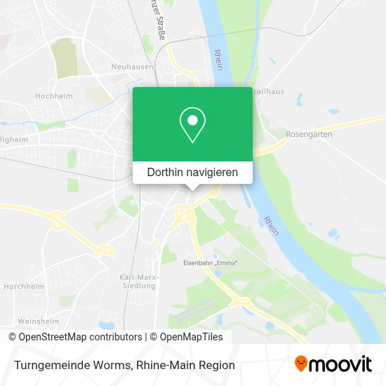Turngemeinde Worms Karte