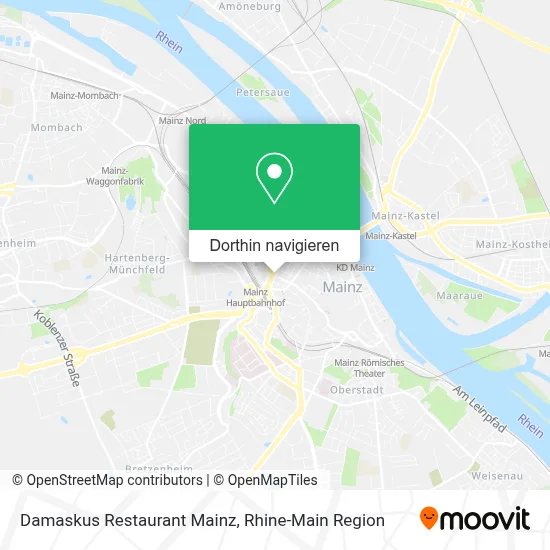Damaskus Restaurant Mainz Karte