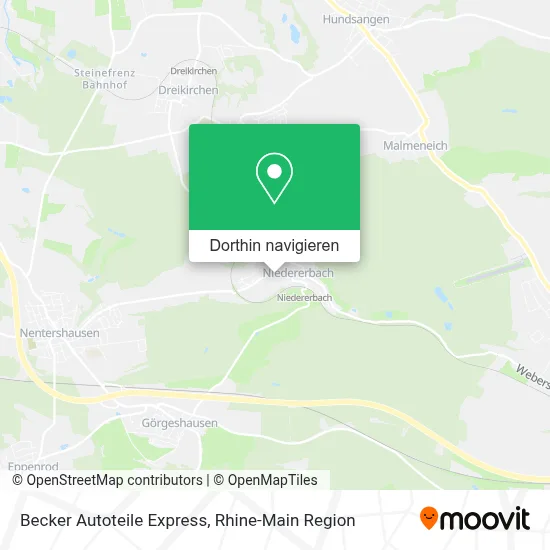 Becker Autoteile Express Karte
