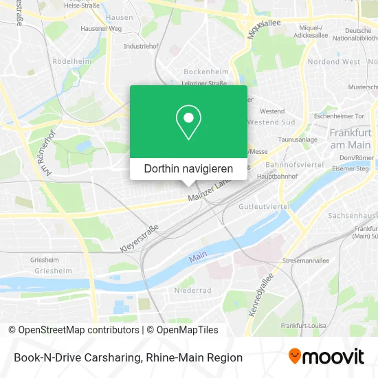 Book-N-Drive Carsharing Karte
