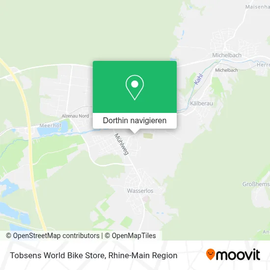 Tobsens World Bike Store Karte