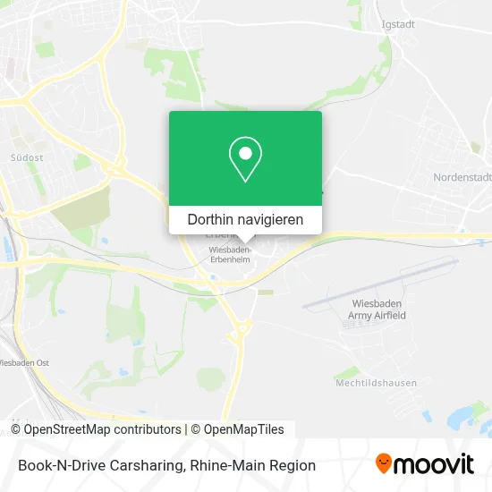 Book-N-Drive Carsharing Karte