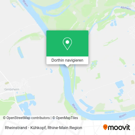 Rheinstrand - Kühkopf Karte