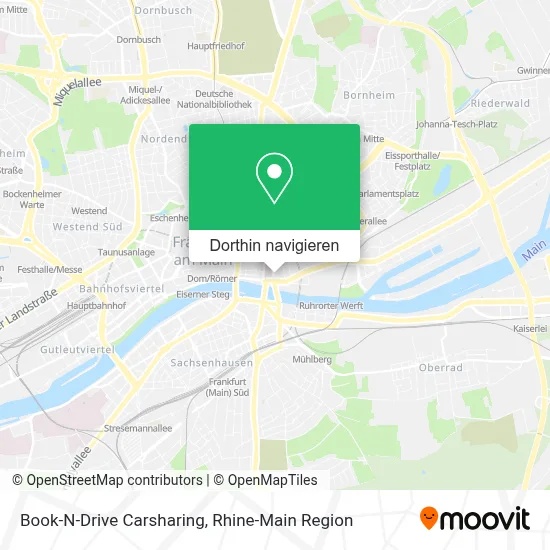 Book-N-Drive Carsharing Karte