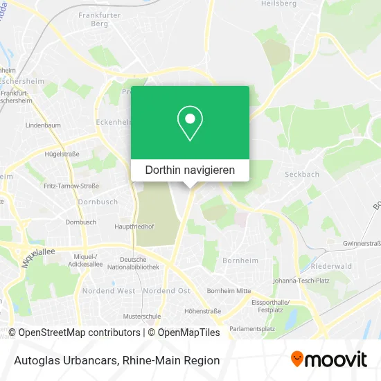 Autoglas Urbancars Karte