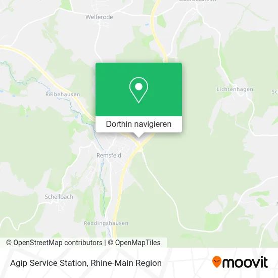 Agip Service Station Karte