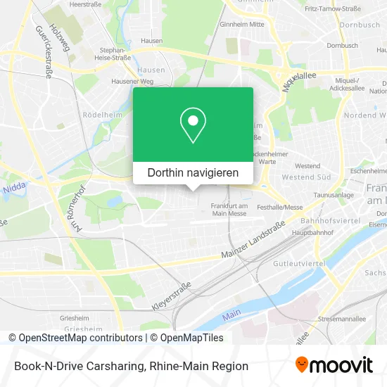 Book-N-Drive Carsharing Karte