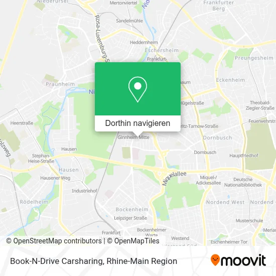 Book-N-Drive Carsharing Karte