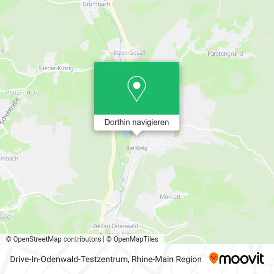 Drive-In-Odenwald-Testzentrum Karte