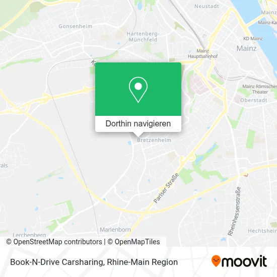 Book-N-Drive Carsharing Karte
