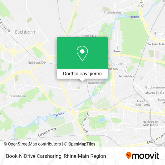 Book-N-Drive Carsharing Karte