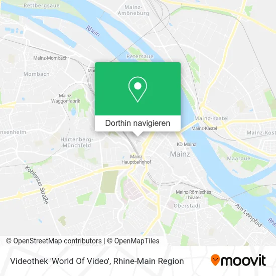 Videothek 'World Of Video' Karte