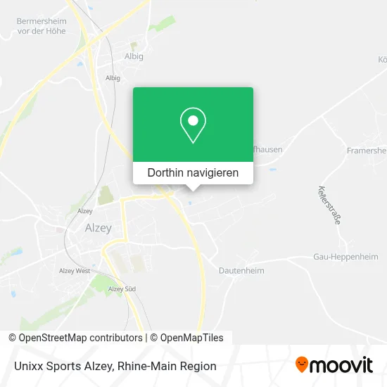 Unixx Sports Alzey Karte
