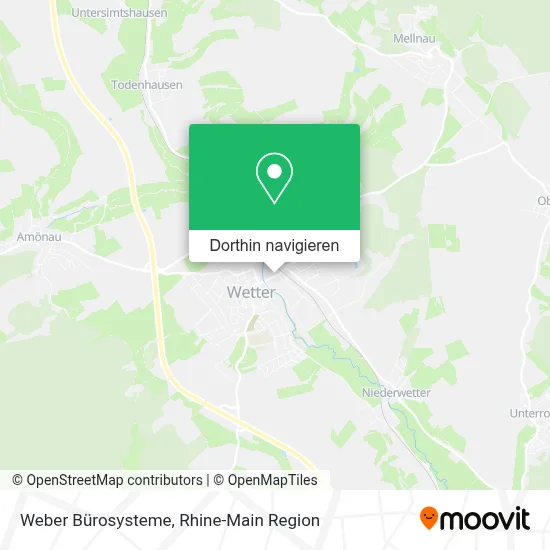 Weber Bürosysteme Karte