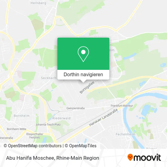 Abu Hanifa Moschee Karte